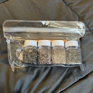 K-tip Hair Extension Beads with tool